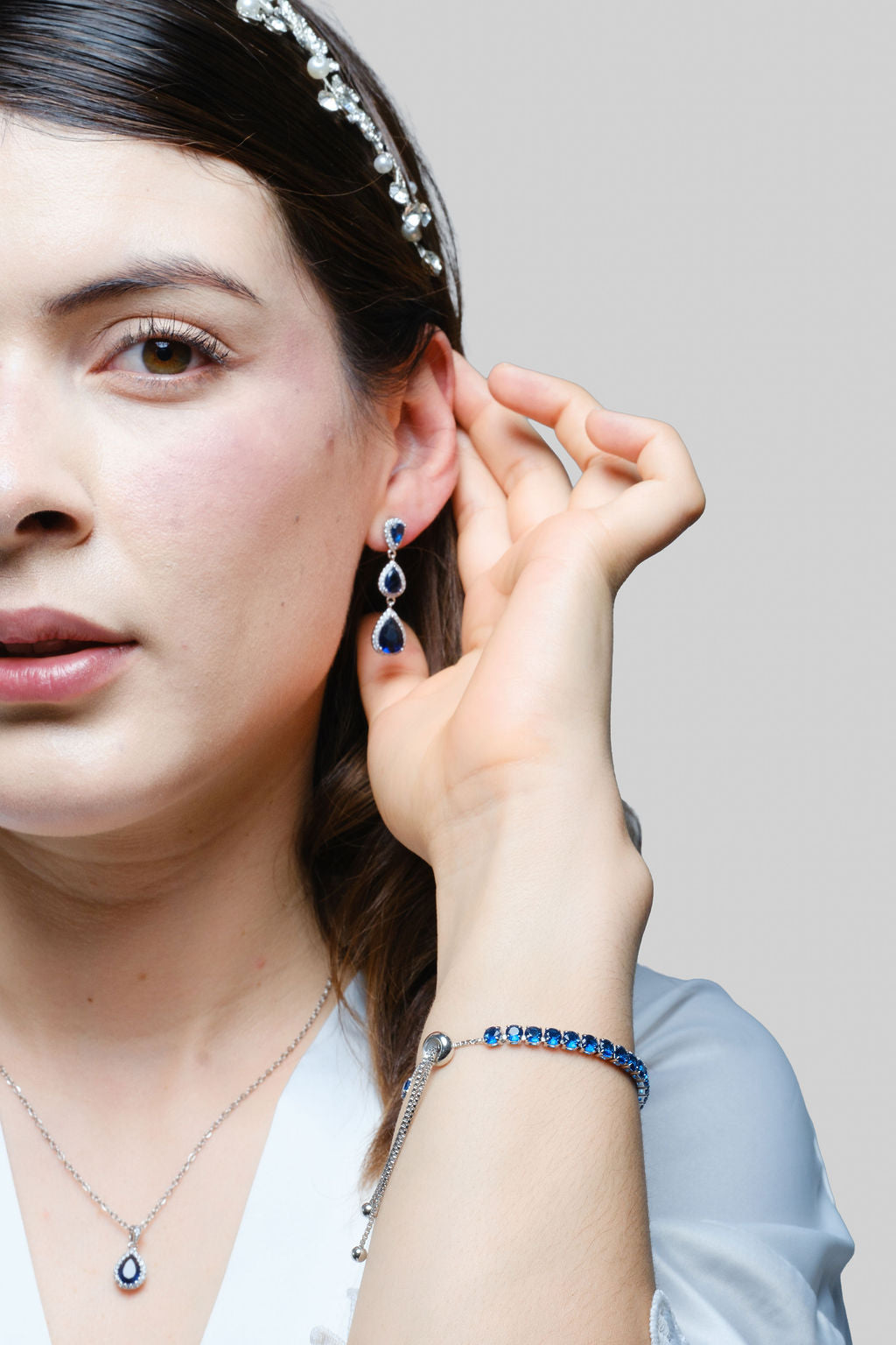 Set de Aretes Giulia y Collar Deimar